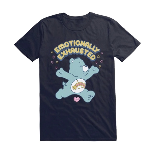 🆕 Carebears Mental Health Print Tee NWT - Picture 1 of 1